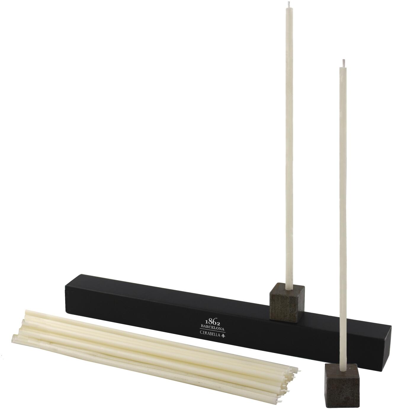 SPAGHETTI Kerzen Set - Kerzen-Set beige