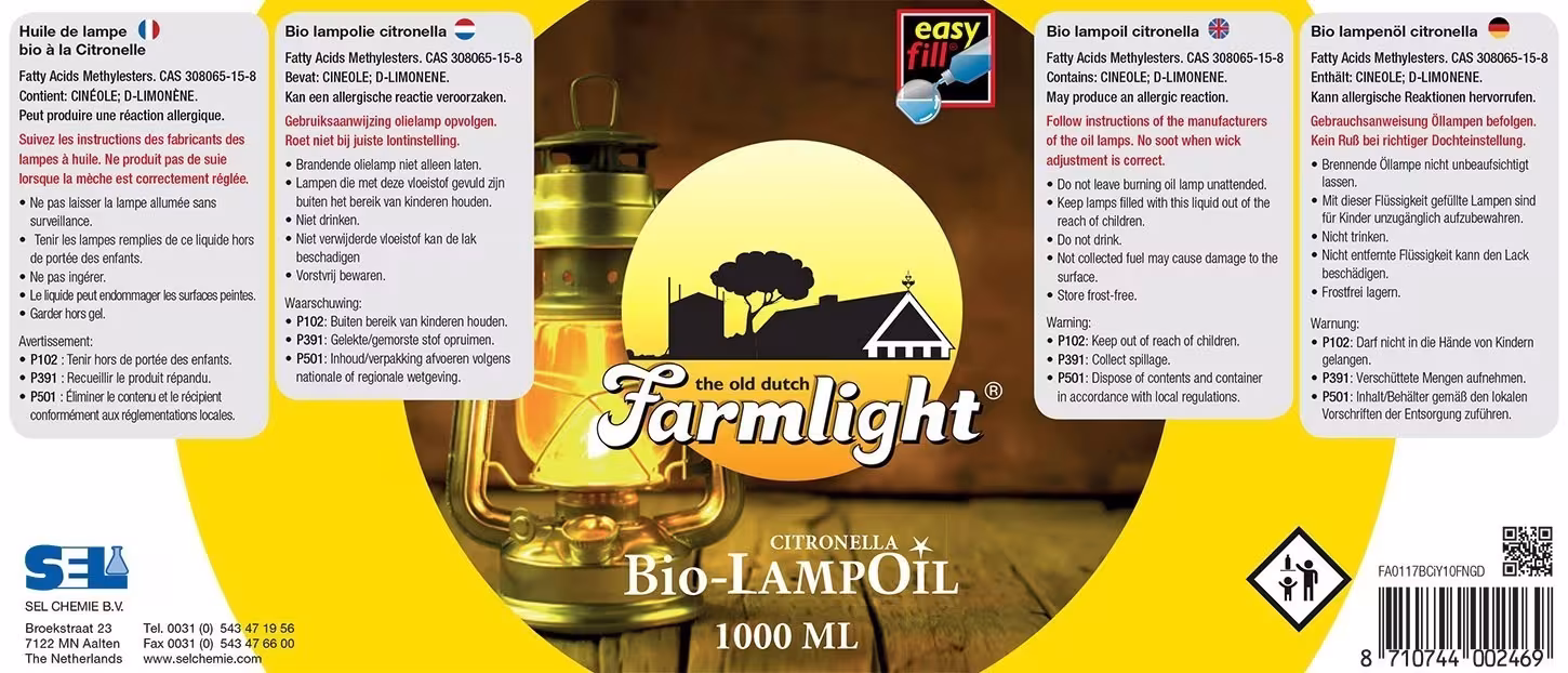 Bio Lampen&ouml;l Citronella