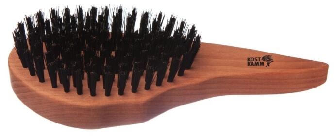 Haarpflegebürste Tropfenform, weiche Borsten