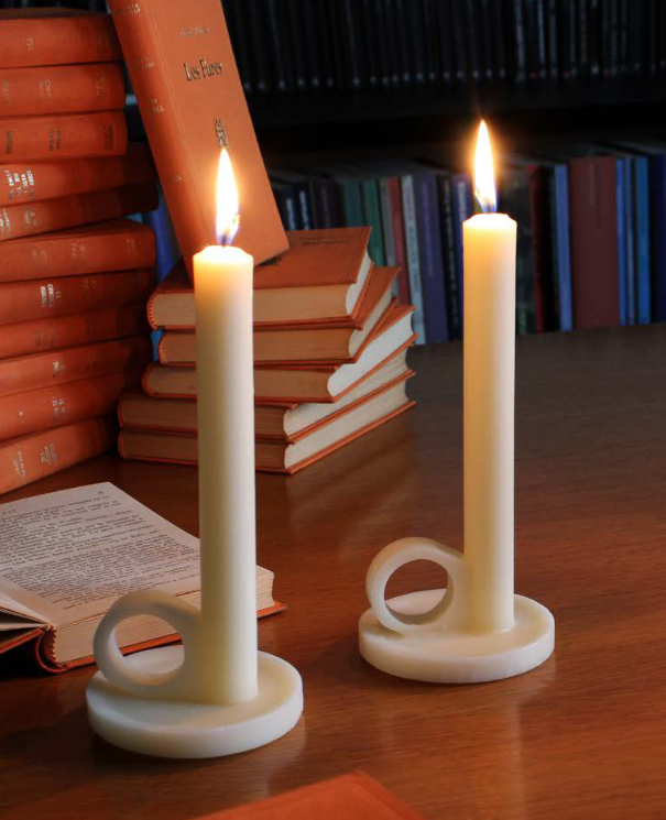 2er Set Candlestick with Base