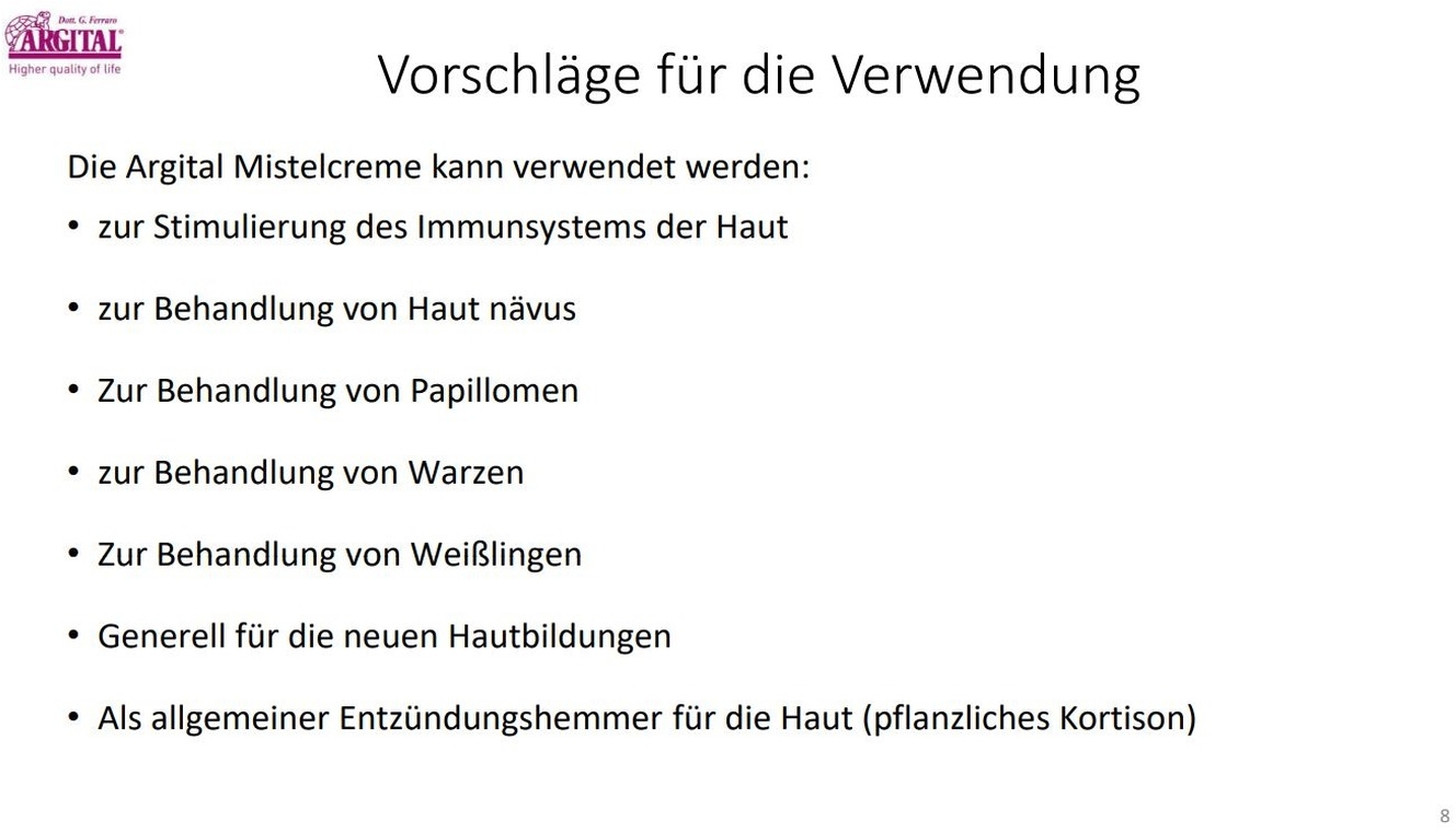 Anwendungsgebiete Mistel Creme