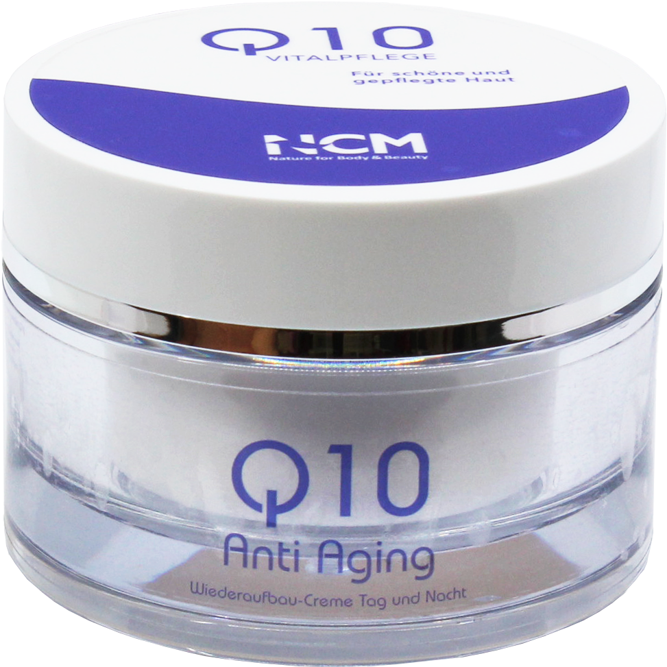 Q10 Anti-Aging Wiederaufbau Creme - Pflege für Tag und Nacht - 50 ml