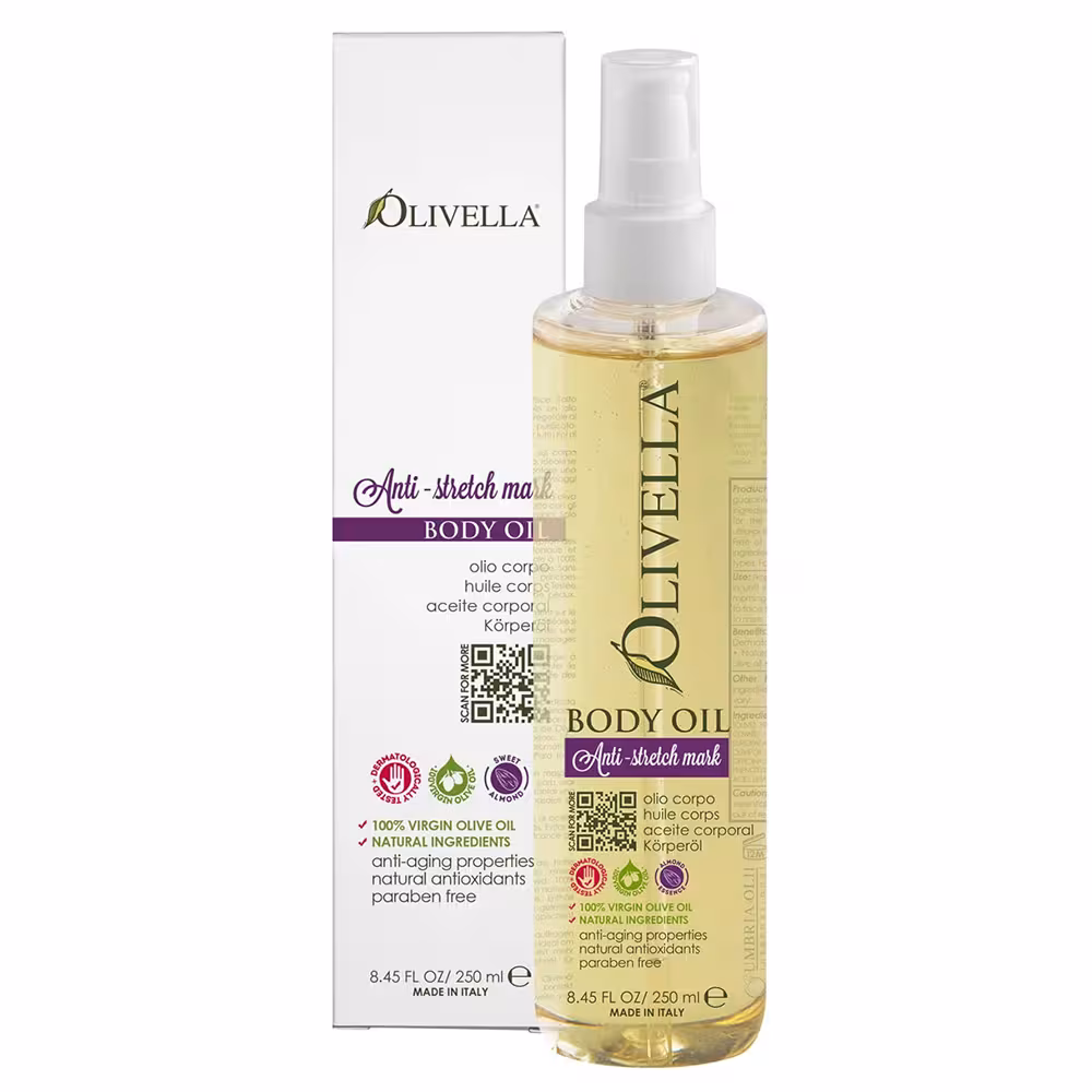 Körperöl (250 ml) auf Basis von Olivenöl - Anti-stretch mark