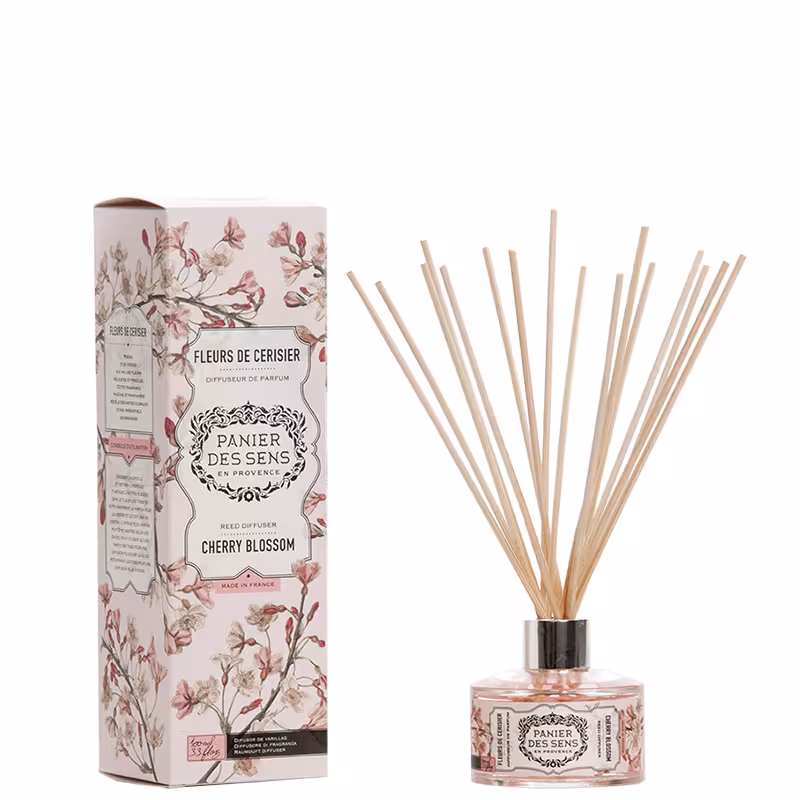 Reed Diffuser von PANIER DES SENS (100 ml) - Cherry Blossom (Kirschblüte)