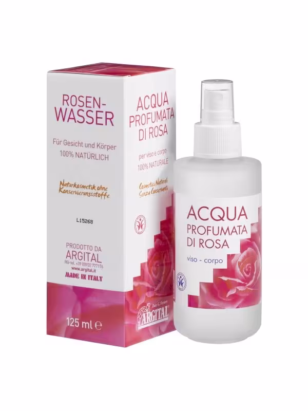 Rosen-Wasser f&uuml;r Gesicht und K&ouml;rper (125 ml)