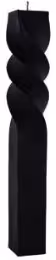 Twist 3 Decorat. Candel black