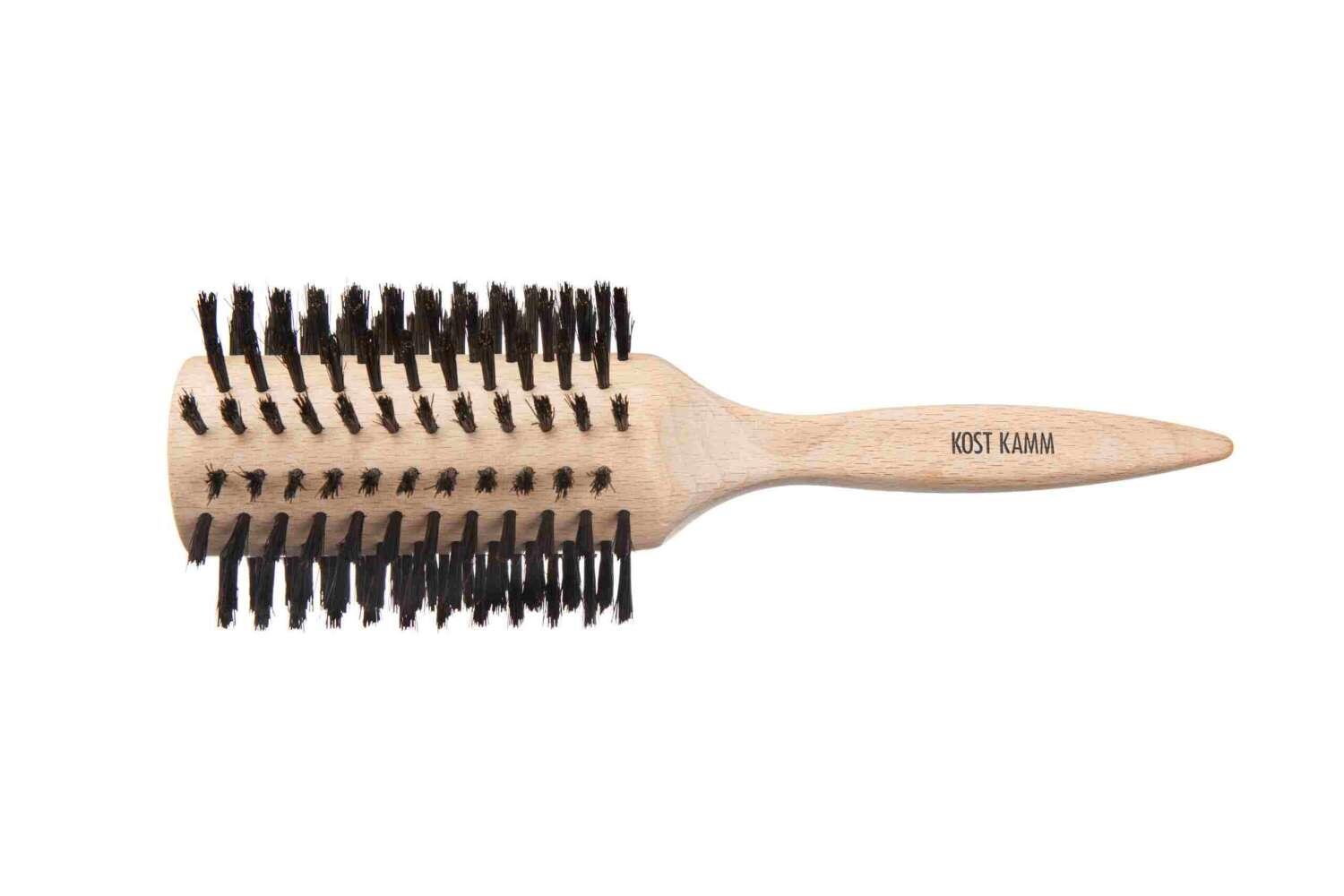Rundbürste mit Wildschweinborsten