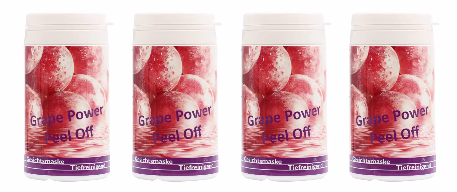 Grape Power regenerierende Peel Off Gesichtsmaske - 4 x 25 Gramm