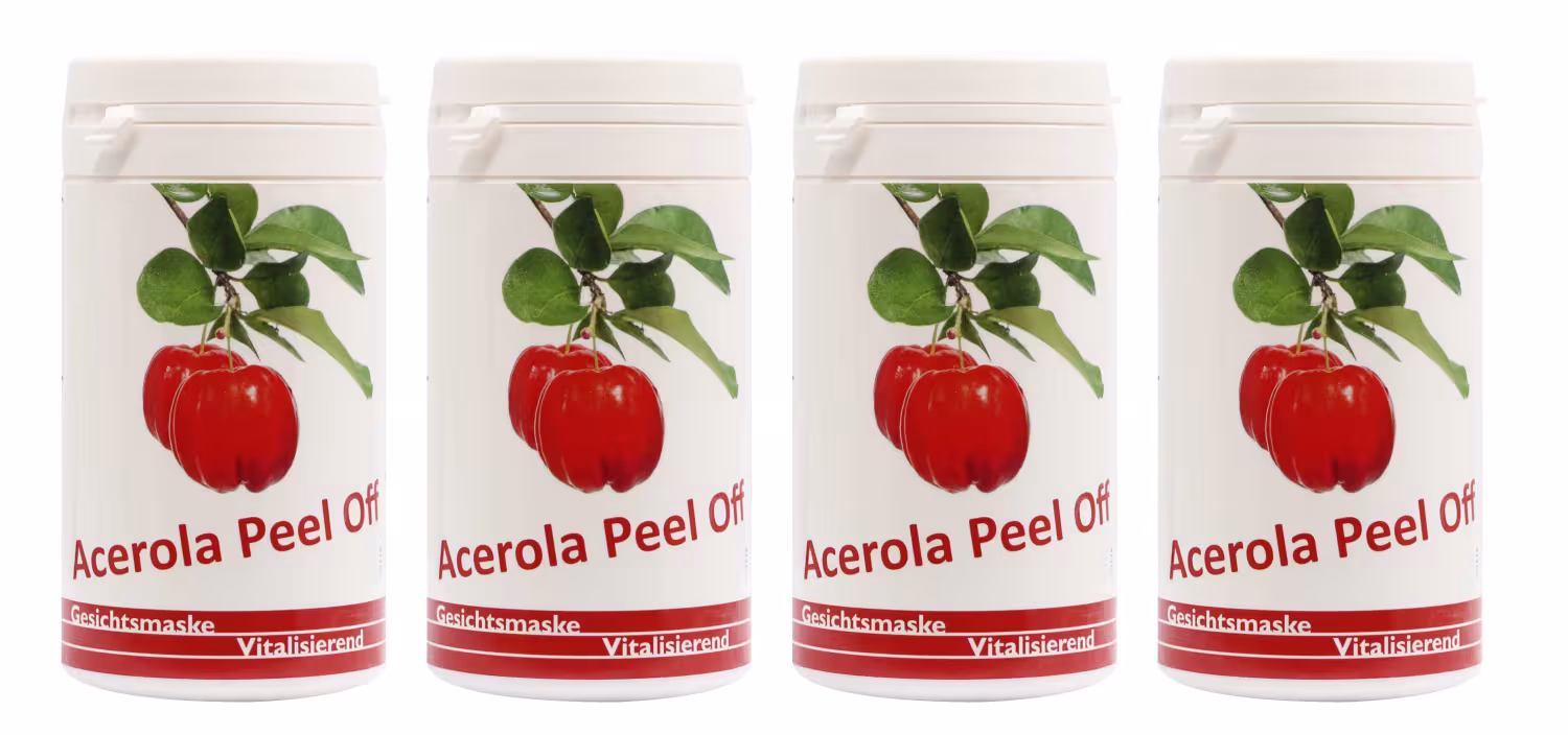 Acerola Kirsche Peel Off Gesichtsmaske - 4 x 25 Gramm