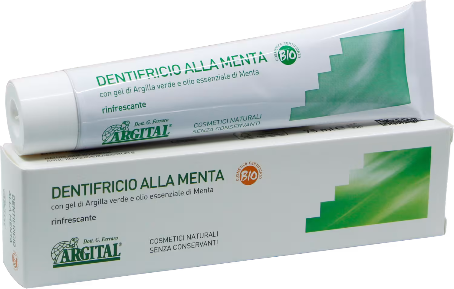 Nat&uuml;rliche Zahnpasta mit Pfefferminze (75 ml) ARGITAL
