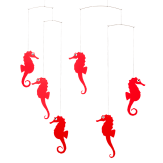 Mobile Seepferdchen (rot)