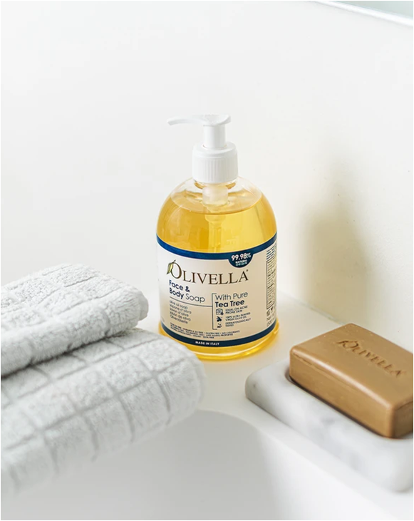 Oliven Flüssigseife Teebaumöl (500 ml)