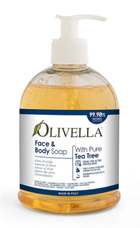 Oliven Flüssigseife Teebaumöl (500 ml)