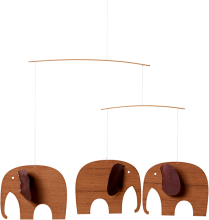 Mobile Baby Elephants 3 (Holz)