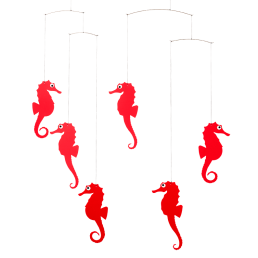 Mobile Seepferdchen (rot)