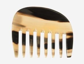 Kostkamm: Lockenkamm aus Horn extra breit, 10 cm