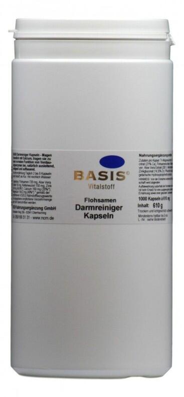 Flohsamen Darmreiniger Kapseln - 1.000 Kapseln