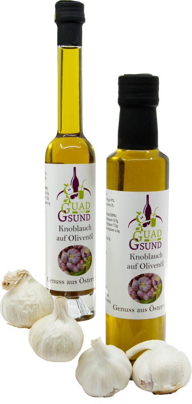 Olivenöl mit Knoblauch