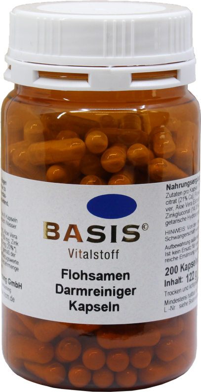 Flohsamen Darmreiniger Kapseln - 200 Kapseln