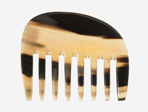 Kostkamm: Lockenkamm aus Horn extra breit, 10 cm