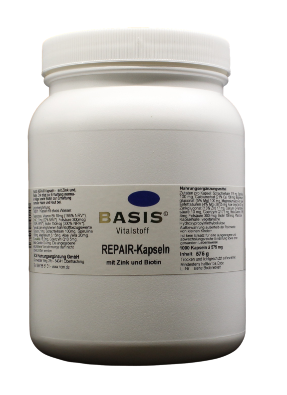 Repair-Kapseln mit Zink und Biotin - 1.000 Kapseln