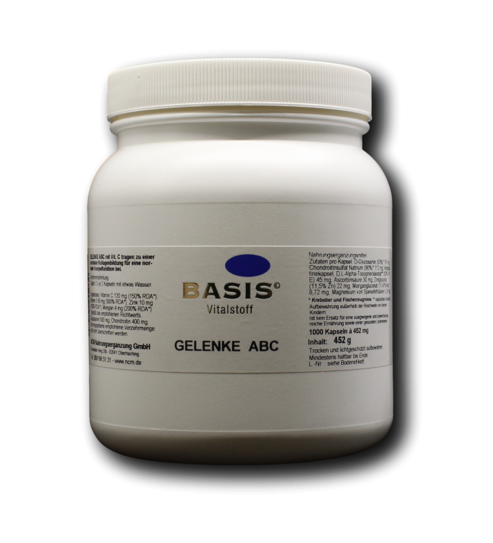Gelenke ABC Kapseln mit Glucosamin und Chondroitin - 1.000 Kapseln