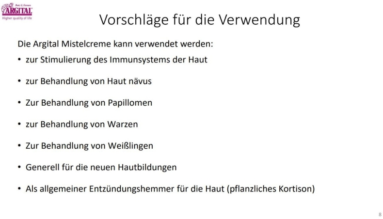 Anwendungsgebiete Mistel Creme
