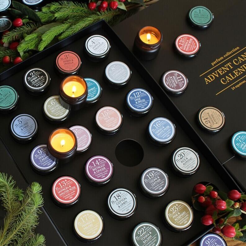 Adventskalender 24 Kerzen