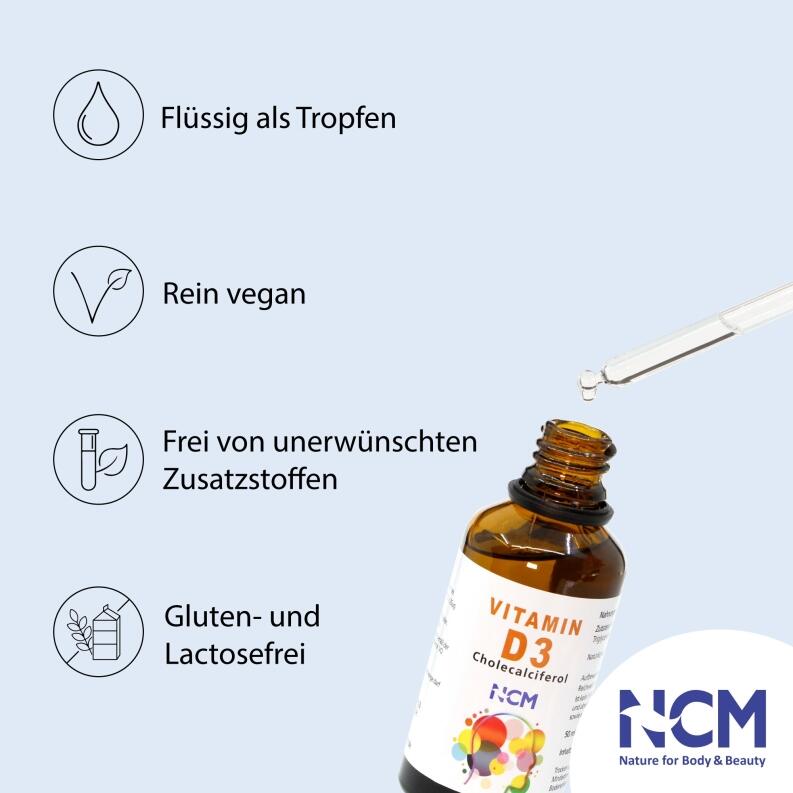 Vitamin D3 unterstützt in vielen Bereichen