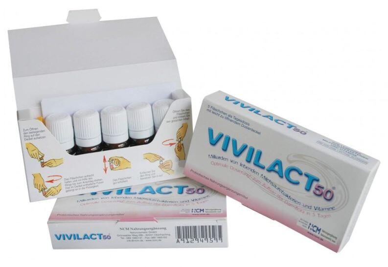 IM SET: Vivilact Trinkampullen + Flohsamen Kapseln