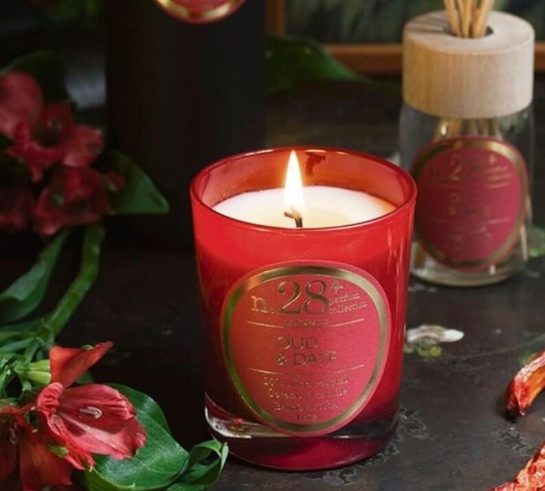 Duftkerze Nr.28 Oud & Datteln (180 g) - Kerze & Diffusor